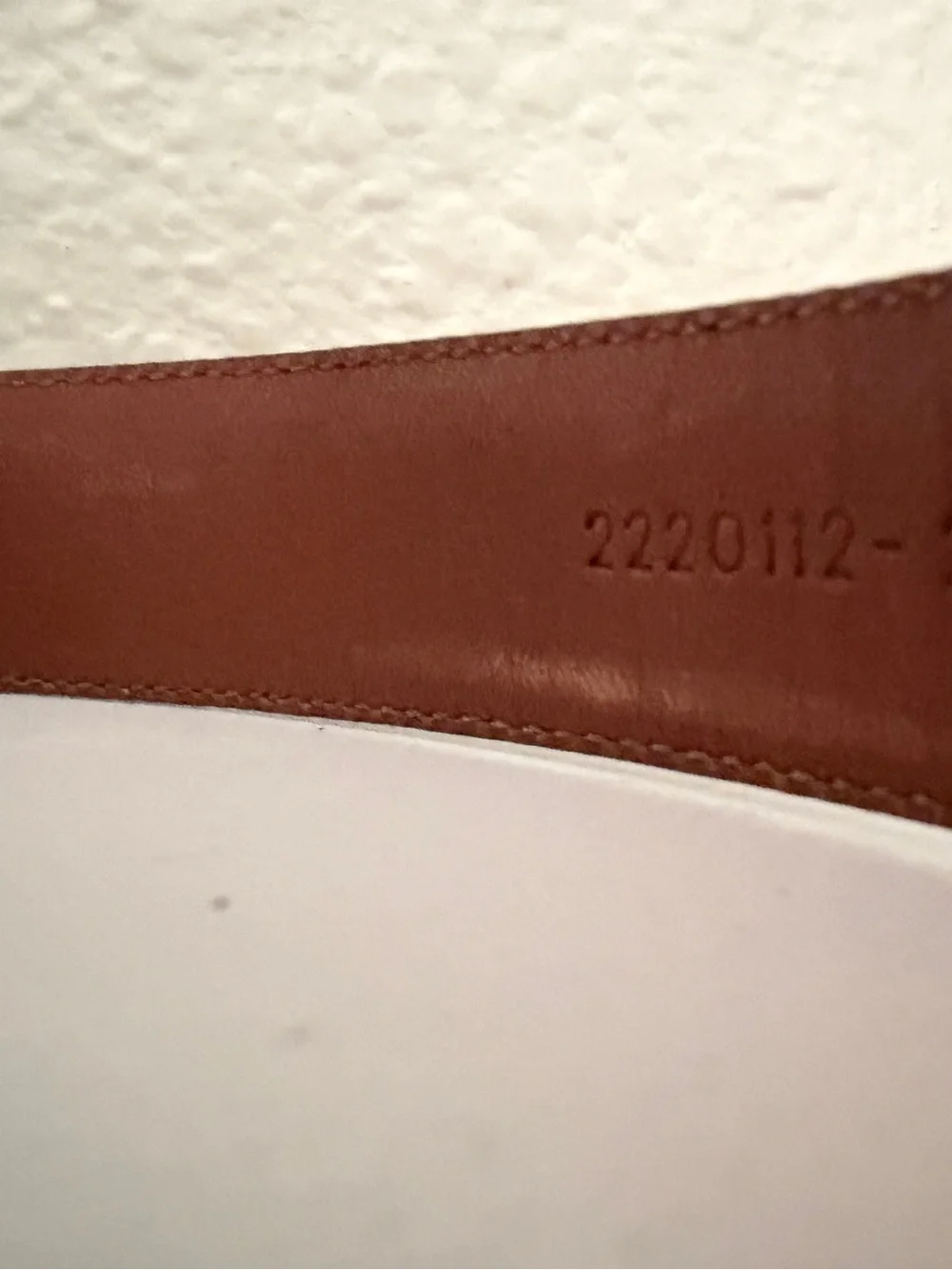 Ralph Lauren Brown Croc Embossed Leather Belt Gold Buckle Size Medium 37